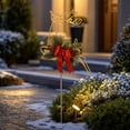 thumbnail image 4 of Solar Powered Reindeer Garden Stake Light, LED Lighted Santa Figurine, Outdoor Festive Pathway Decor for Yard Lawn Patio Christmas Home Decor, 4 of 4