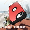 thumbnail image 4 of Decase Compatible with Apple iPhone 16e Phone Case,Shockproof Three Layer Heavy Duty Soft Silicone Rubber Bumper+Hard Plastic Hybrid Protective Case for iPhone 16e,Red, 4 of 6