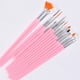 thumbnail image 3 of 15 unids/set delineador para decoración de uñas cepillo acrílico UV Gel dibujo pintura pluma herramienta de manicura (rosa), 3 of 3
