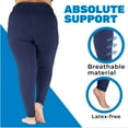 thumbnail image 5 of Compression Leggings for Women 20-30 mmHg Swelling & Edema - Navy, Small, 5 of 9
