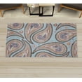 thumbnail image 1 of Paisley Decorative Rug, Continuous Fig Like Motifs Pattern Mandala Oriental Floral Abstract Art, Quality Carpet for Bedroom Dorm and Living Room, 6 Sizes, Baby Blue, by Ambesonne, 1 of 1