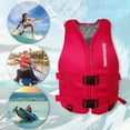 thumbnail image 6 of HUISZJ Life Jacket Neoprene, Fishing Surfing Drifting Safety Red Vest, Boating Drifting Buoyancy Safety Life Vest for Women Men (Red L), 6 of 8