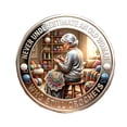 thumbnail image 3 of Ke1Clo Commemorative Coin, Exquisite Metal Relief Ornament for Protection Blessing, 4cm Collectible Gift with Polished Finish for Birthday Baptism Holiday, 3 of 7