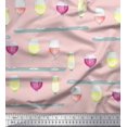 thumbnail image 1 of Soimoi Poly Georgette Fabric Wine Glass Bar Decor Fabric Printed Yard 52 Inch Wide, 1 of 3