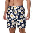 thumbnail image 2 of Fotbe Daisy Floral Men’s Swim Trunks Quick Dry Swim Shorts Board Shorts with Mesh Lining-XX-Large, 2 of 9