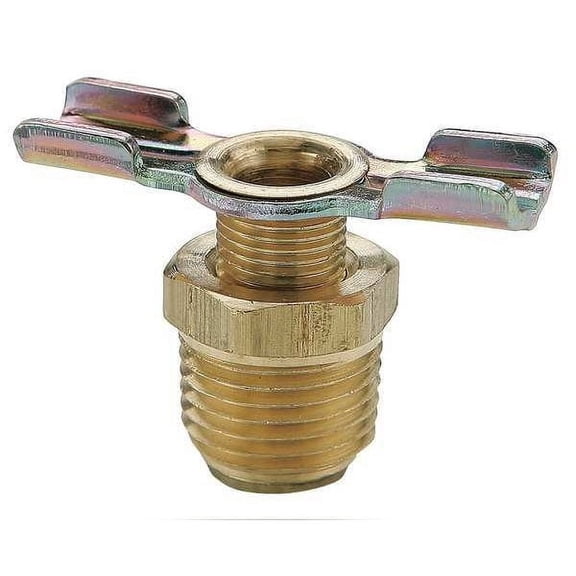 Parker Drain Cock Ball Valve,Brass,1/4 In DC604-4