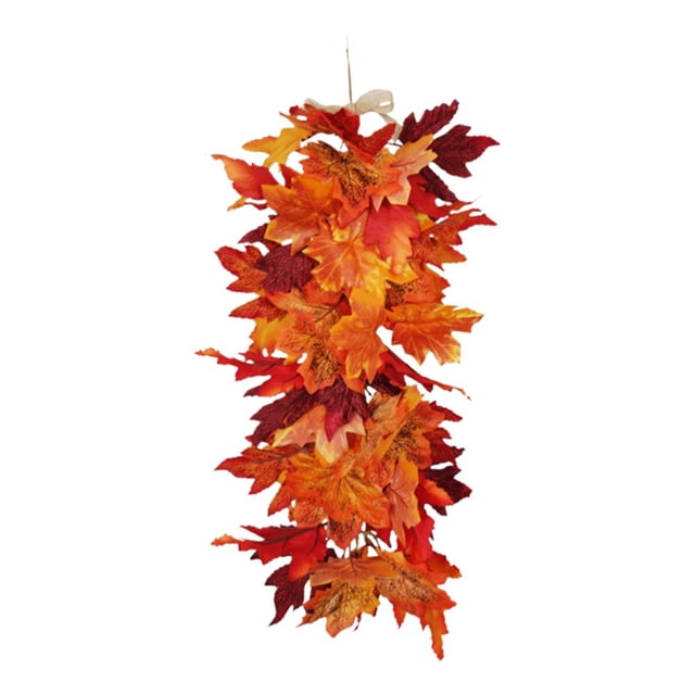 Artificial Fall Maple Leaves Wall Hanging Plants for Halloween Thanksgiving Decor