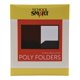 thumbnail image 1 of School Smart Carpeta de polietileno pesada de dos bolsillos, color negro, paquete de 25, 1 of 4