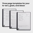 thumbnail image 6 of Rocketbook Fusion Digital Reusable Notebook - Black - Letter Size Eco-Friendly Notebook (8.5" x 11") - Planner, Task List, Calendar and More - Includes 1 Pen and Microfiber Cloth, 6 of 10