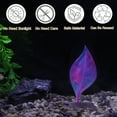 thumbnail image 3 of Unique Bargains Betta Fish Bed Set Betta Leaf Bed Betta Hammock Glowing Aquarium Decor Betta Fish Supplie Purple, 3 of 7