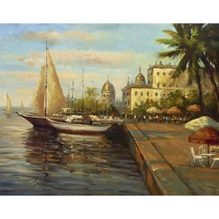 Bolo Santo Domingo Harbor - Santo Domingo Harbor Rolled Canvas Art - Bolo (11 x 14)