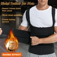 thumbnail image 3 of QRIC Men's Waist Trainer Sauna Vest Body Shaper Sauna Suit Slimming sweat band Shapewear Waist Trimmer (Black Two Belt, S-3XL), 3 of 6