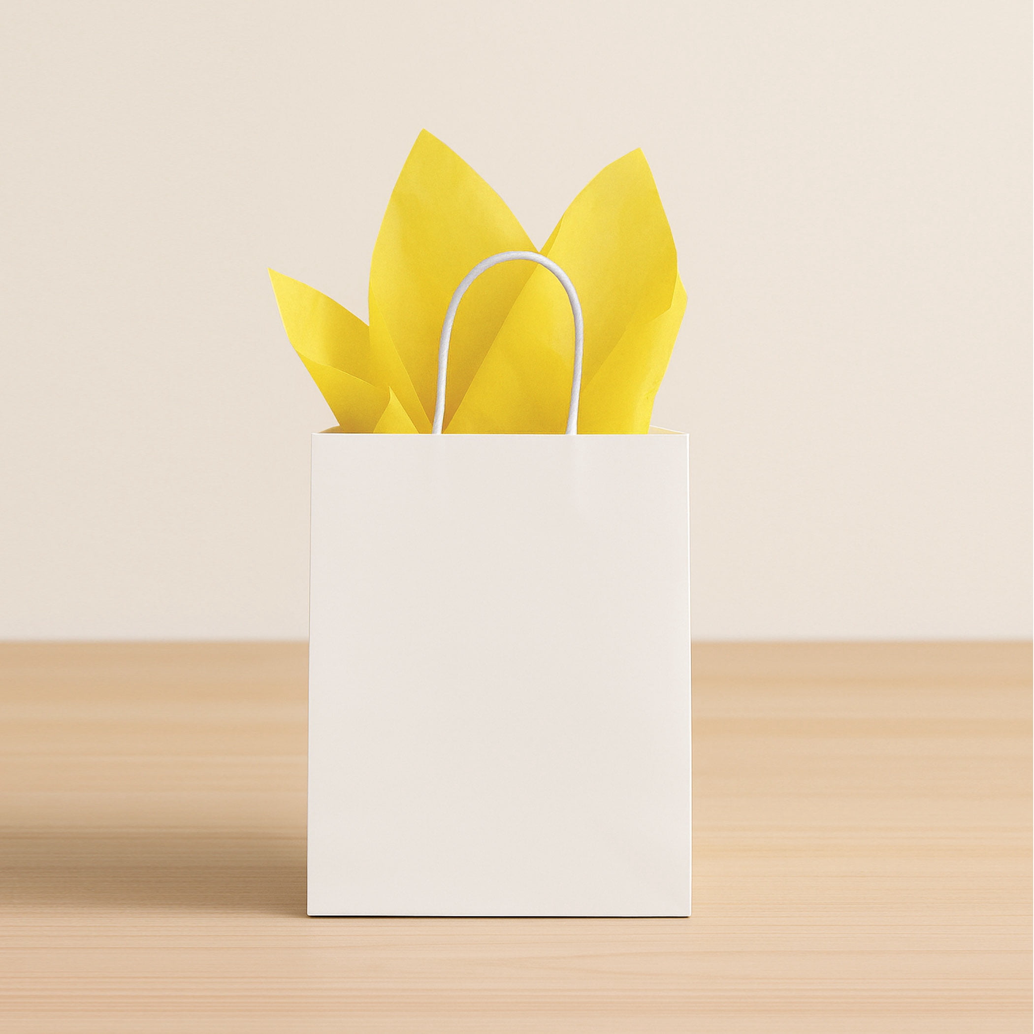 Yellow Tissue Paper Sheets, 20" x 20", Pack of 96 Sheets