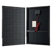 Mega 60 Watt Portable Solar Panel Black