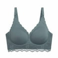 thumbnail image 2 of Fengqque Mother's Plus Size Nursing Soft Comfort Fit Bra Ultra-thin Lace Without Steel Ring Breast Upward Opening Feeding Bra, 2 of 6