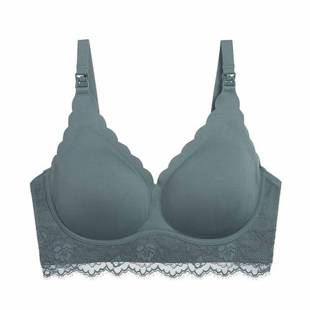 

Sports Bras for Women Women s Sexy Ultra-thin Lace Bra Without Steel Ring Breast Upward Opening Feeding Bra Strapless Bra for Big Busted Women Sexy lingerie for Women