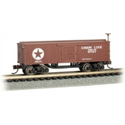 Bachmann 15657 N Scale Old-Time Wood Boxcar - Ready to Run -- Union Line
