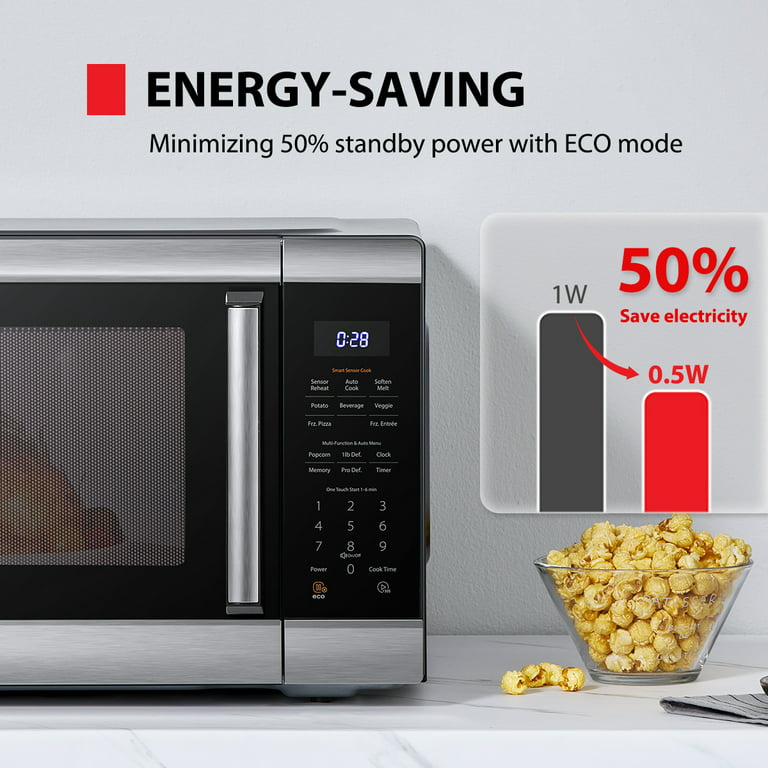 25.4 Quarts 1200W Electric Home Mini Desktop Microwave Oven
