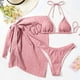 thumbnail image 2 of Conjunto Cómodo de Traje de Baño de Mujeres, Traje de Baño Sexy Y de Moda de Color Sólido para las Vacaciones en la Playa, 2 of 7