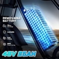 thumbnail image 4 of YVY Electric Bike for Adult,Peak 2000W,Max 35MPH & 90 Miles, 48V 25AH Removable Battery,Full Suspension, 20" Fat Tires Mountain Bike UL 2849, 4 of 7