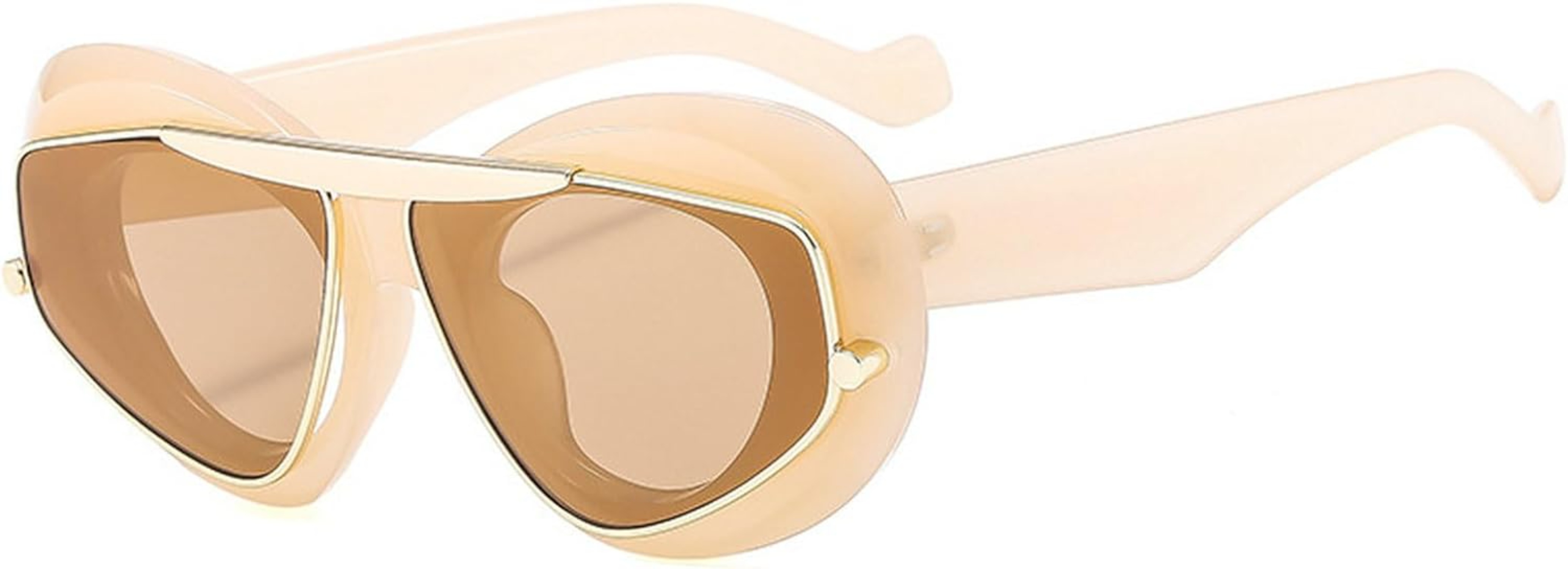 Fashion Oversized Cat Eye Women Sunglasses Vintage Leopard  display picture 1
