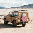 thumbnail image 6 of Easygdp Red Flowers Wheel Sun Guard, Spare Tire Cover,Universal Trailer Suv Truck Camper Travel,Easy To Install And Remove -16 Inch, 6 of 9