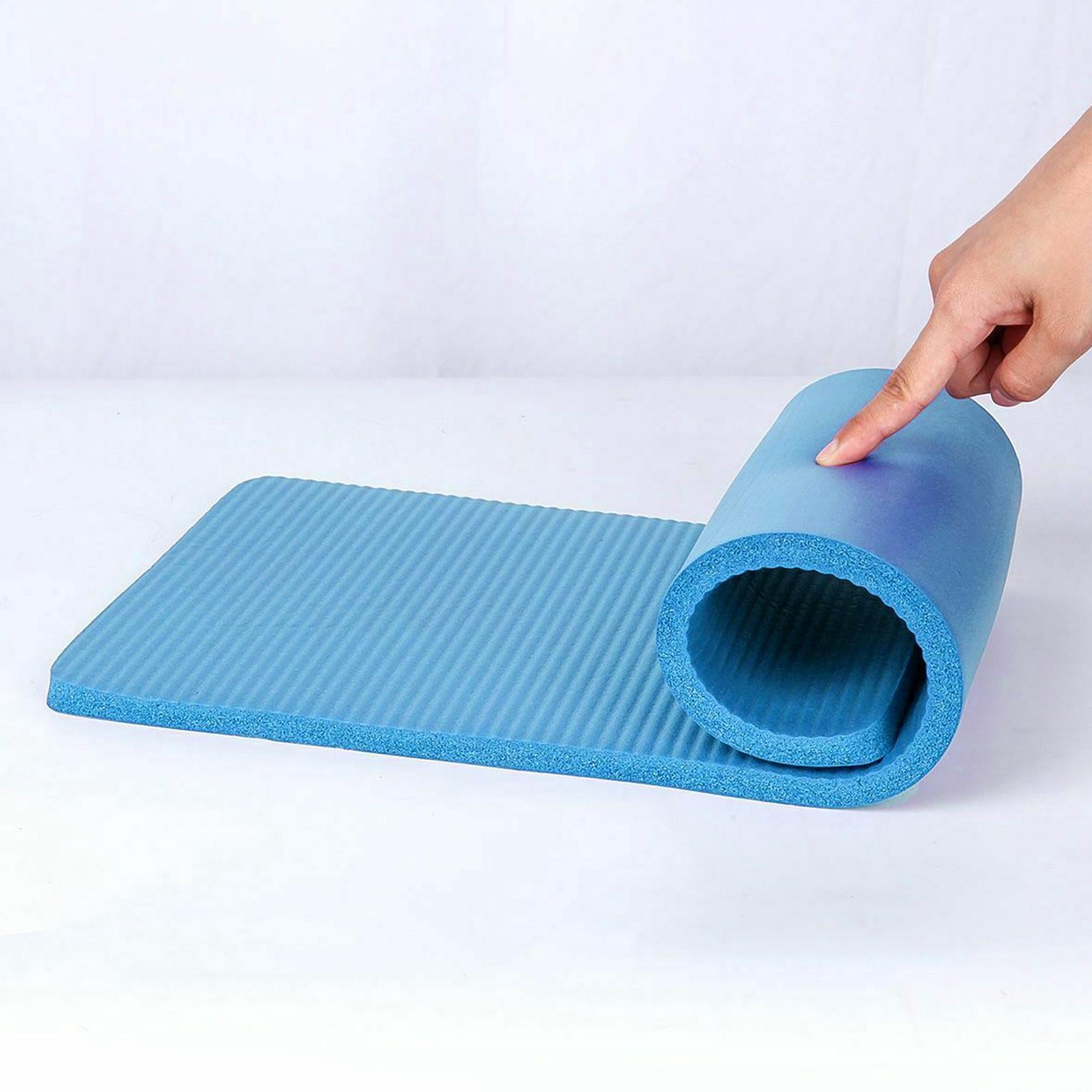 Dynwaveca 60x25cm Non Slip Yoga Mat Knee Pad Cushion Exercise Pilates Blue 60x25x1.5cm 23.62x9.84x0.59 Inch