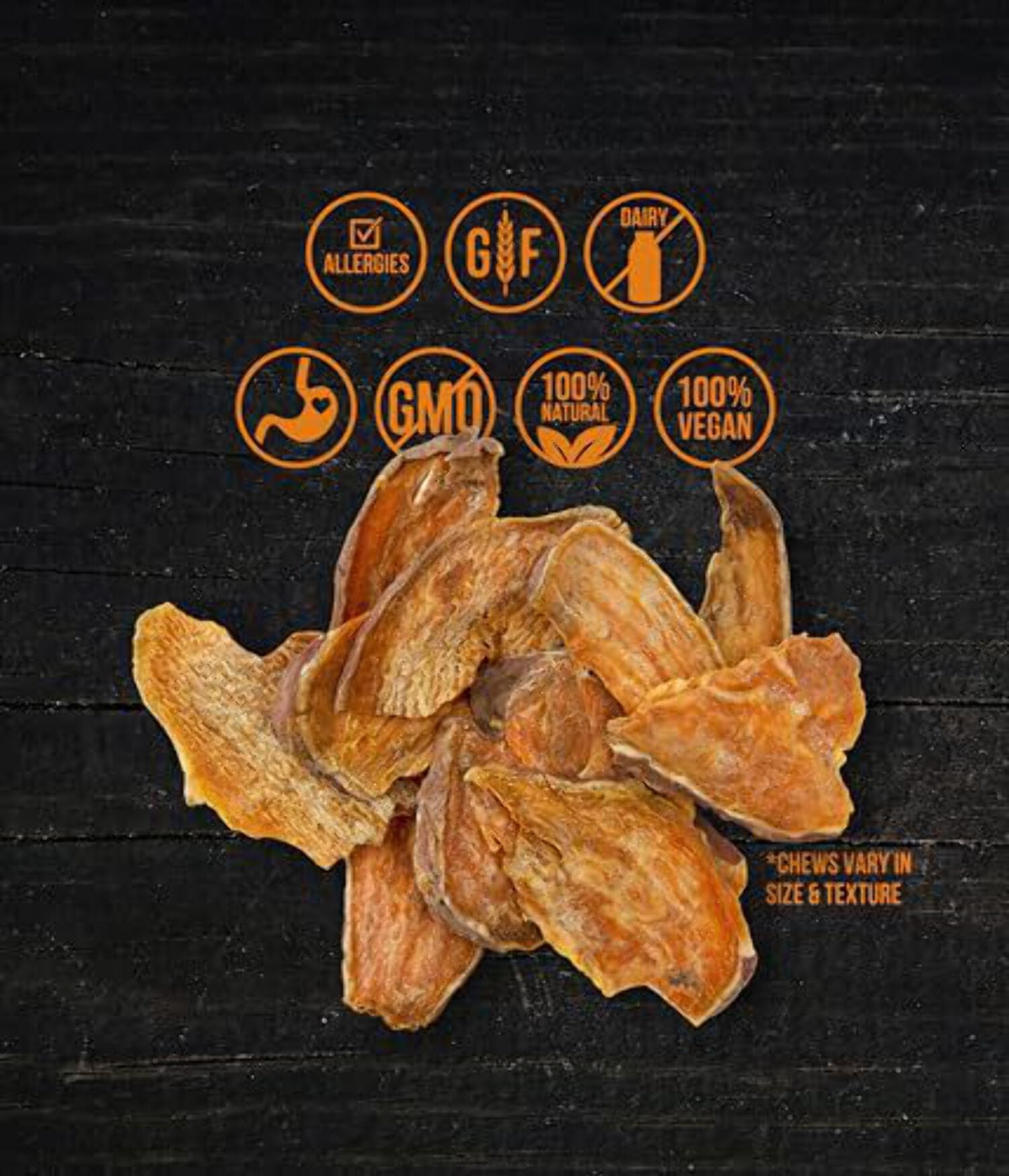 Wholesome Pride, 100% All-Natural Single Ingredient, Soft, USA-Sourced Dog Treats, Sweet Potato Chews 32oz