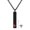 1, variant on Women's Birthstone Urn Necklace: Stainless Steel Bar Pendant with Zircon for Ashes, Hair, Perfume, Memorial