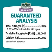 Expert Gardener Bone Meal Plant Food Fertilizer, 3-15-0, 4 lb