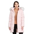 thumbnail image 3 of WenVen Women's Puffer Jacket Winter Coat Waterproof Warm Outerwear with Removable Hood Pink M, 3 of 11