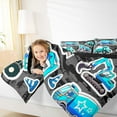thumbnail image 4 of Castle Fairy 3-Piece Full Size Comforter Set - Truck Construction Tractor Excavator Print, 4 of 8