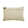 thumbnail image 2 of The HomeCentric Decorative Lumbar Pillow Cover Chartreuse Green, 12"x16" (30x40 cm) Cotton & Faux Leather Painted, Texture, Patchwork Lumbar Cushion Covers Abstarct Modern - Playful Patch, 2 of 9