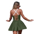 thumbnail image 4 of Maillots de Bain une-Pièce pour Femmes, Contrôle du Ventre, Robe de Bain Verte P, 4 of 9