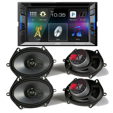 JVC KWV11 +(2 pair) Kicker KS 6x8 5x7 Coaxial Ford Speaker Upgrade