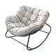 thumbnail image 5 of Mecedora Cómodo Sofá Suave Cojín Grueso Para Interior Exterior Balcón Beige, 5 of 8