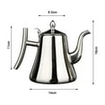 thumbnail image 3 of LEFU Stainless Steel Teapot with Infuser, 1L Coffee Pot Kettle for Induction Cooker and Open Flame, for Durable, Rust-Resistant, Easy to Clean, Silver, 3 of 10