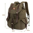 thumbnail image 2 of Vintage Canvas Backpack Kaukko Outdoor Travel Hiking Rucksack School Bookbags, 2 of 5
