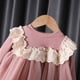 thumbnail image 4 of Vestido de princesa de primavera y otoño para niñas, vestido de gasa de algodón de moda con manga larga y mono, 4 of 5