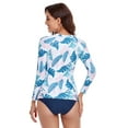 thumbnail image 7 of Women Two Piece Tankini Set Swimsuit Swimwear Long Sleeve Tops With Swim Bottoms Loose Fit Beachwear Swimming Costumes Bathing Suit, 7 of 7