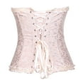 thumbnail image 4 of Tiweut Floral Lace Shapewear Corset for Womens Girdle Waist Trainer Bustier Bodysuit for Posture Support,F-Beige,6XL, 4 of 4