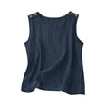thumbnail image 7 of Tank Tops for Women Solid Color Sleeveless Crew Neck Trendy Casual Dressy Pullover Shirt Workout Blouses, 7 of 7