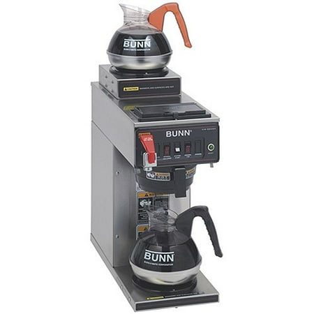 BUNN CWTF15-2 1U/1L, 12-Cup Automatic Commercial Coffee Brewer, 2 Warmers