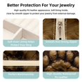 thumbnail image 3 of Print Travel Portable Square Display Case Decorative Box Jewelry Stand Earring Holder for Girls and Women: Stores Rings, Earrings, Necklaces, Bracelets, and More, 3 of 6