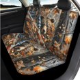 thumbnail image 6 of XYZCANDO Bear USA Flag 14 Pack Car Seat Covers Full Set Steering Wheel Cover Center Console Pad Seat Belt Pads Headrest Covers Cup Coasters for Most Cars SUVs Sedans, 6 of 7