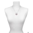 thumbnail image 3 of Delight Jewelry Silvertone Believe Banner on Pink Crystal Heart Hero Ring Charm Necklace, 18", 3 of 4