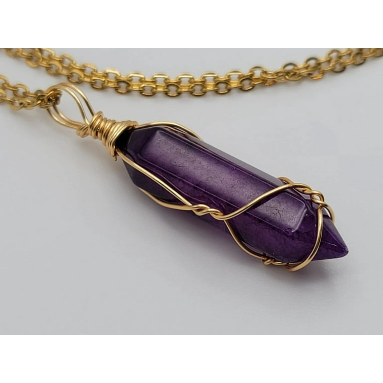 Purple 2024 garnet necklace
