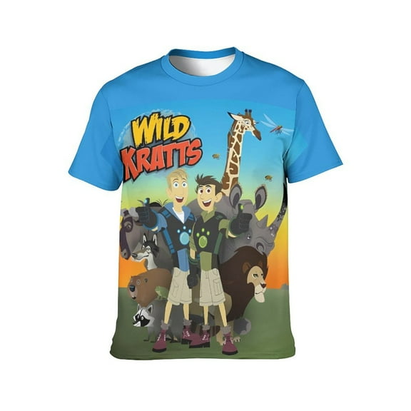 Wild Kratts 3d Print Graphic T Shirt Short Sleeve Summer T-Shirt Novelty Casual Tee For Men Women Teen S