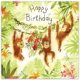 thumbnail image 2 of Twizler Happy Birthday Card with Cute Monkeys - Childrens Birthday Card for Girls or Boys - Kids Birthday Greeting Card for Her or Him, 2 of 5