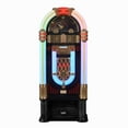thumbnail image 2 of Arkrocket x Elvis Presley Jukebox Saturn V Full Size Bluetooth Vinyl Record Jukebox CD Player Vintage Radio Retro Turntable Classic Jukebox with Black Stand (Elvis Saturn V + Stand - Black), 2 of 7